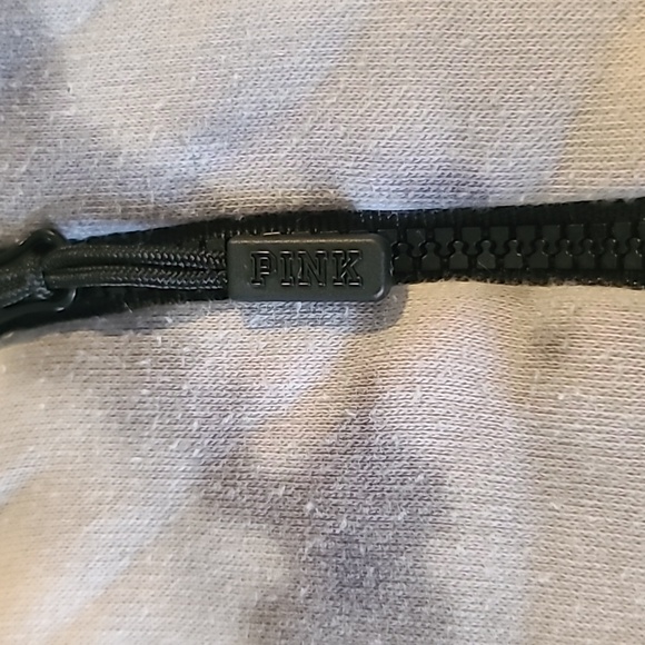 RARE PINK Victoria's secret black and white sequin reversible zip up - Picture 14 of 16